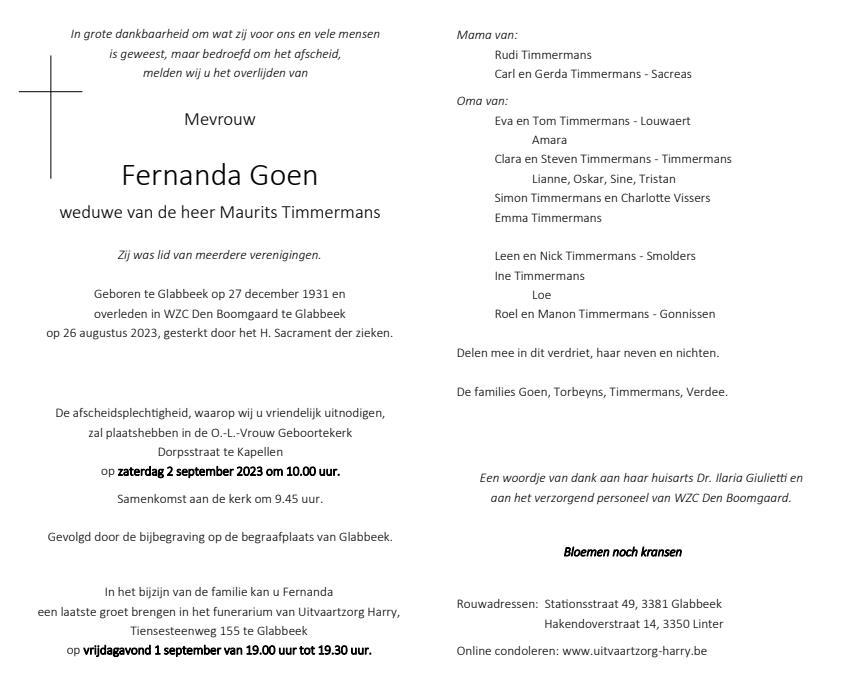 Letter Of Condolence