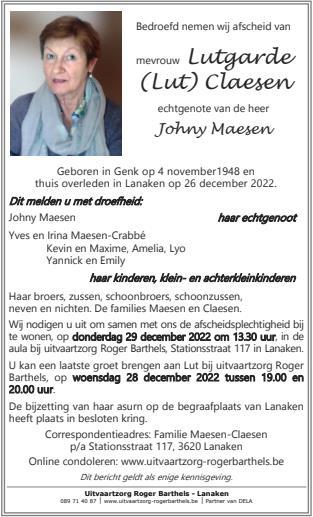 Letter Of Condolence