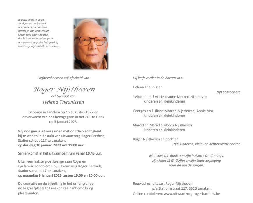 Letter Of Condolence