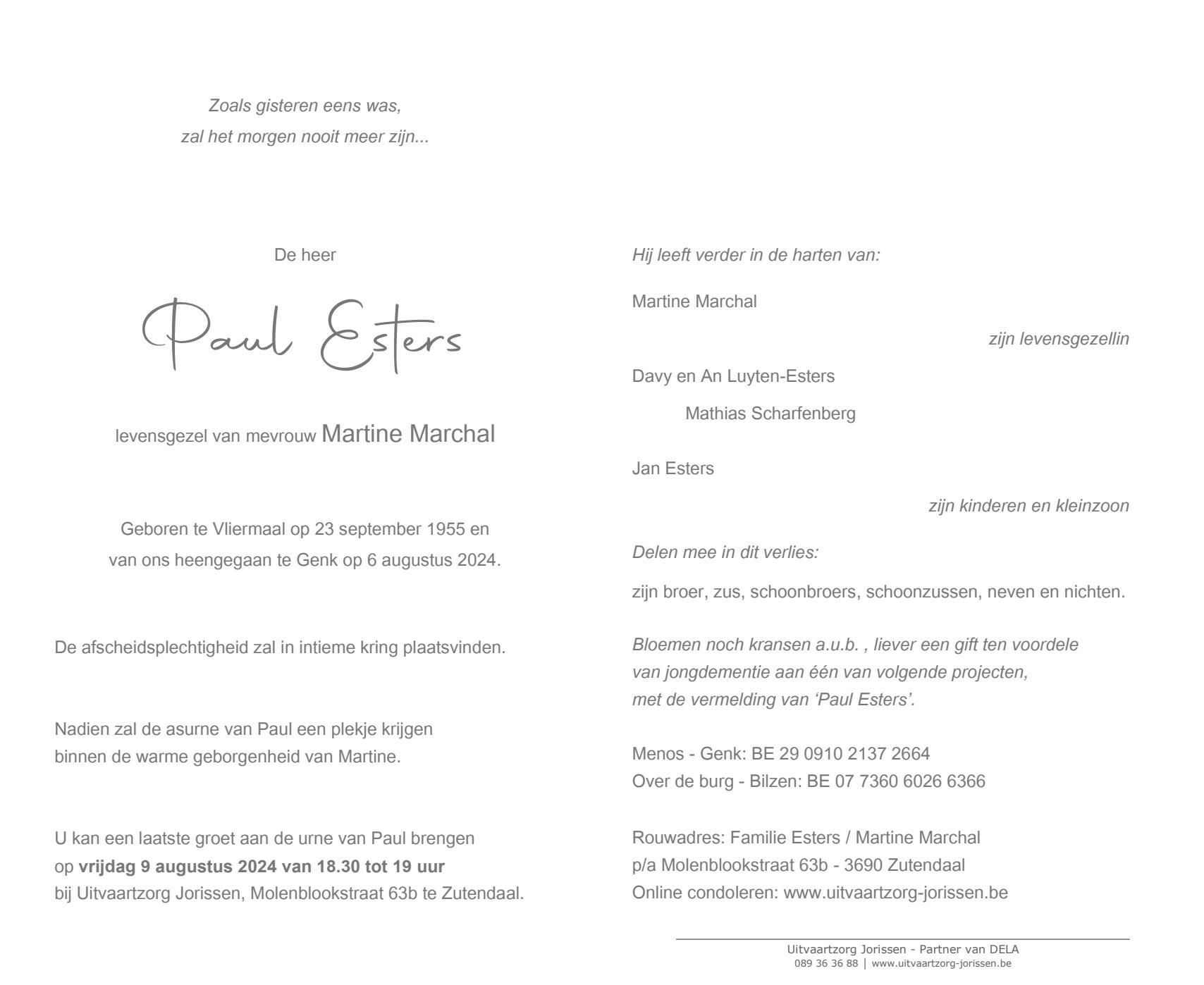 Letter Of Condolence