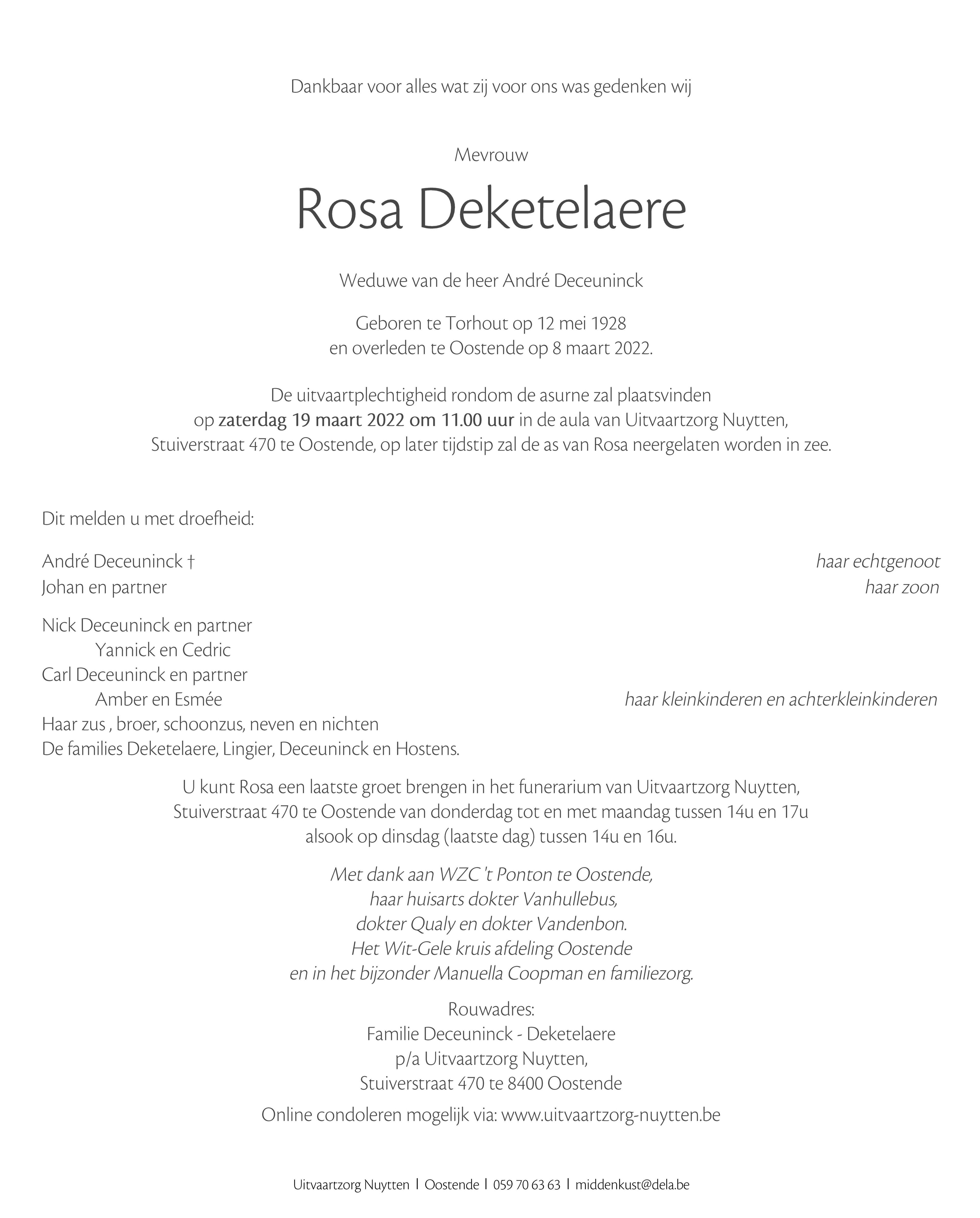 Letter Of Condolence