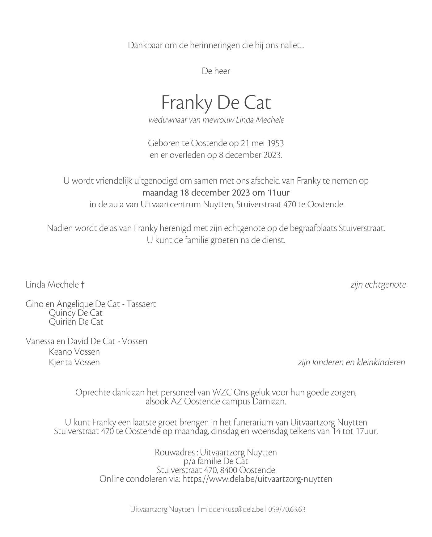 Letter Of Condolence