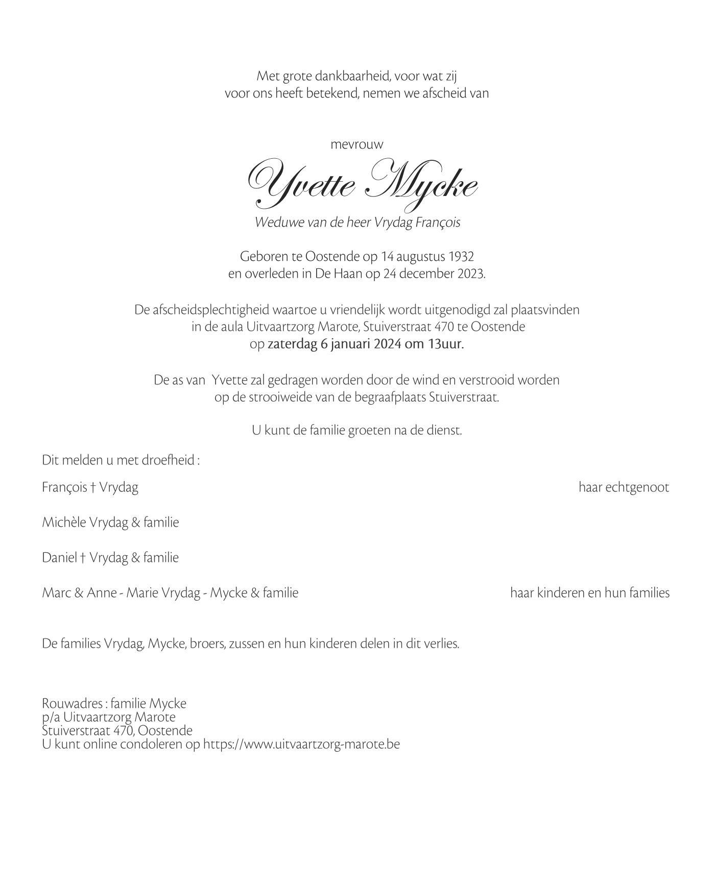 Letter Of Condolence