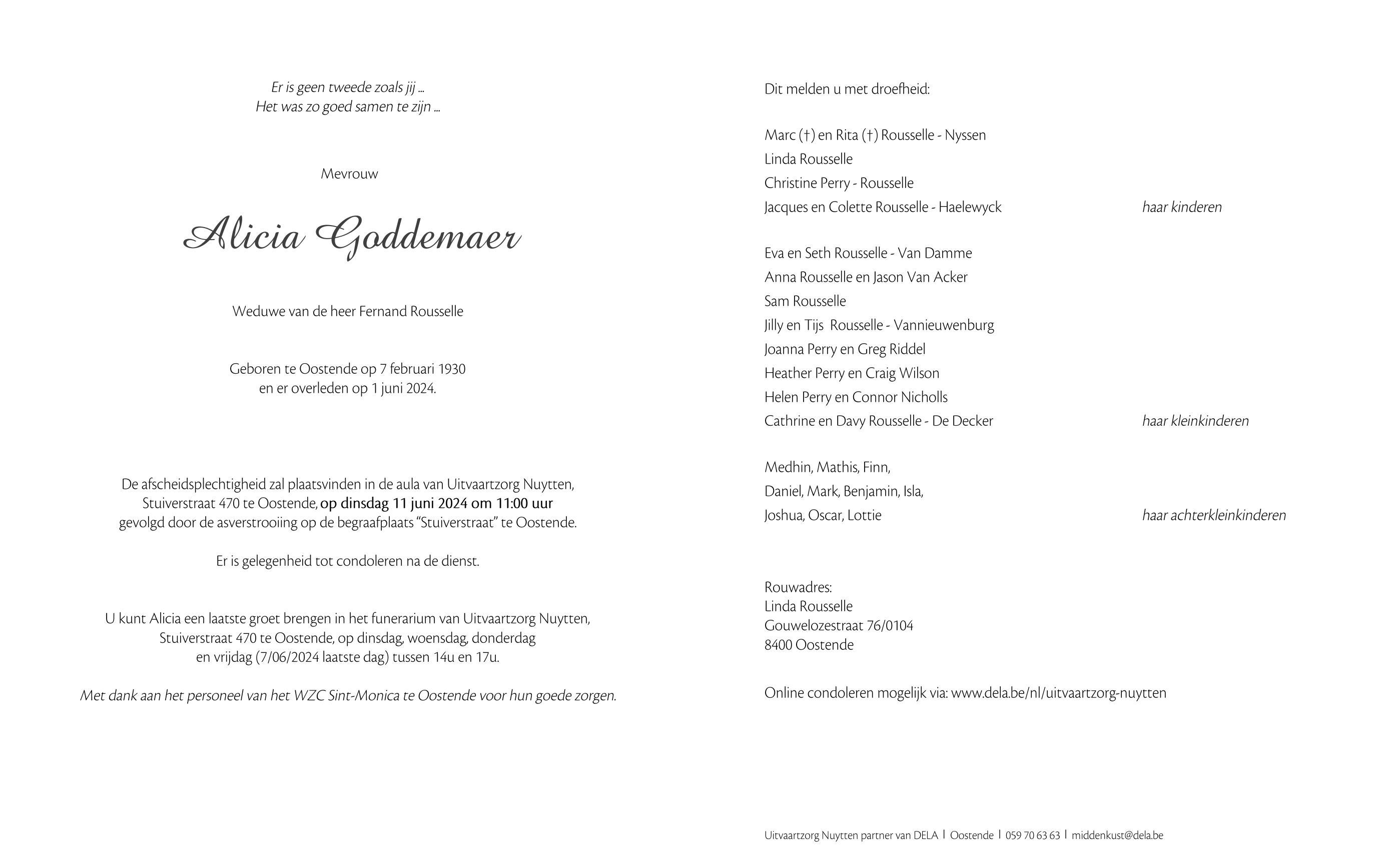 Letter Of Condolence