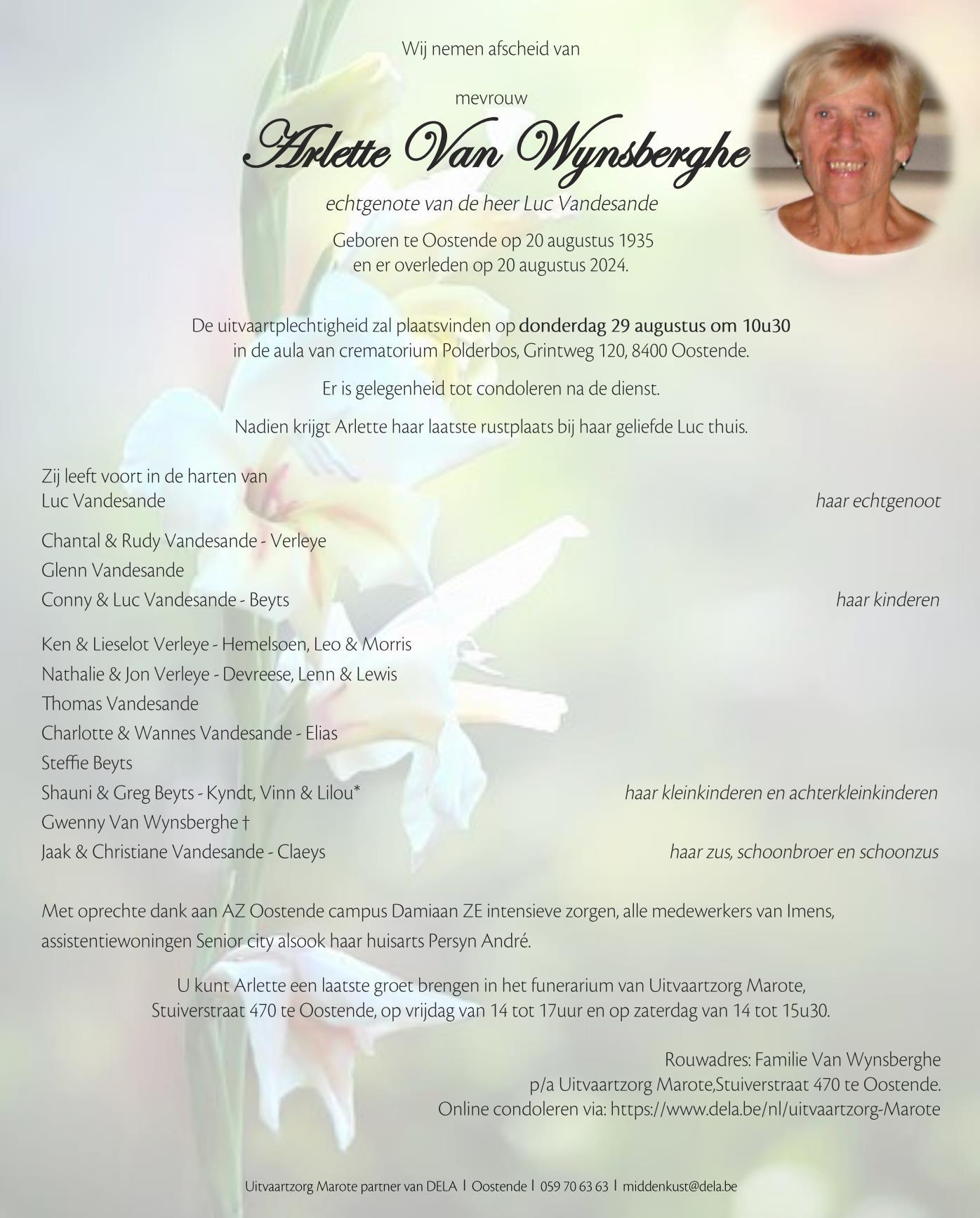 Letter Of Condolence