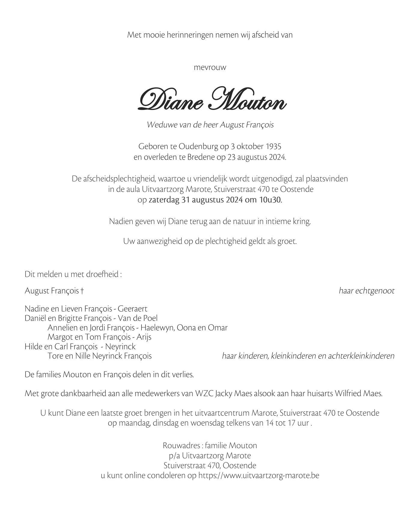 Letter Of Condolence